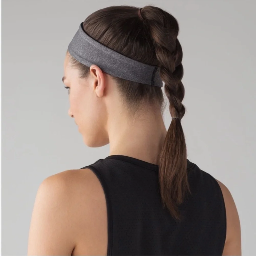 LULULEMON Fly Away Tamer Headband Gray One Size